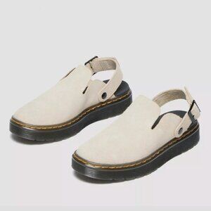 Dr. Martens Carlson Suede Mules/Loafers/Slides - Sand